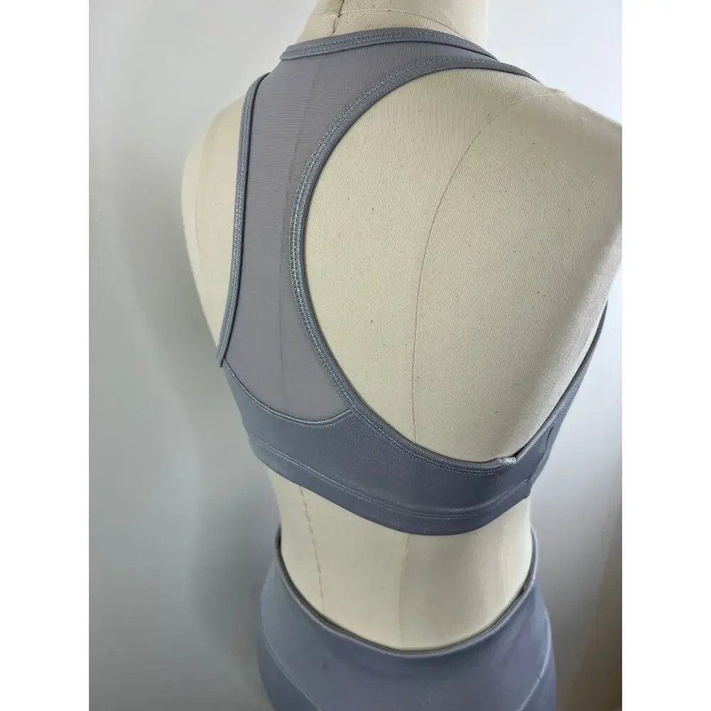 Old Navy Active Iridescent Silver Shine Go Dry Kid's Sports Bra Size XXL/16